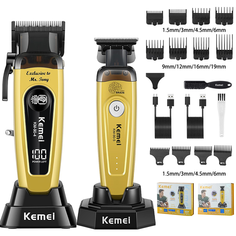 Electric Shaver Rotary - Tagliacapelli KEMEI per Uomo, Clipper Professionale