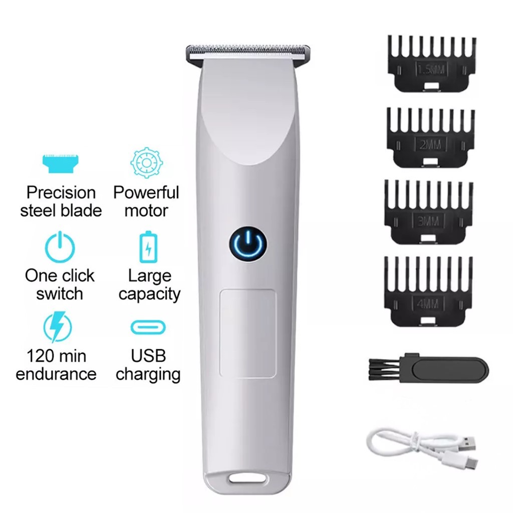 Beard Trimmer - Tagliacapelli Elettrico Professionale per Uomo, Regolabarba,