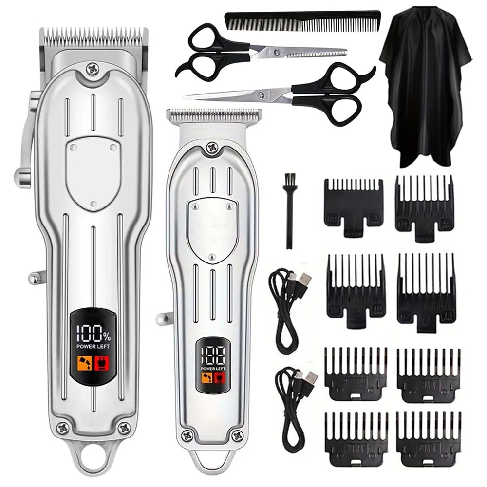 Grooming Kit - Tagliacapelli Elettrico con Display Digitale, Multifunzionale,