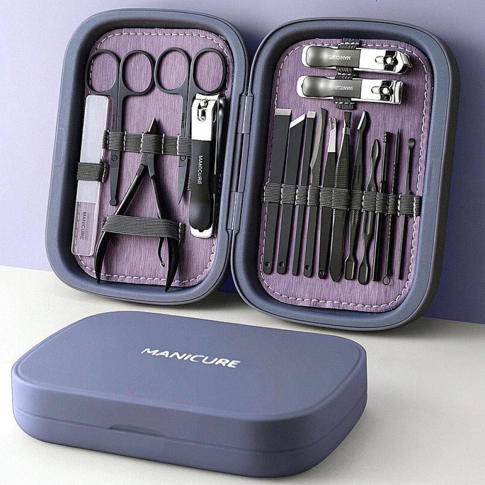 Mens Grooming Travel Kit - Set professionale di forbici per unghie