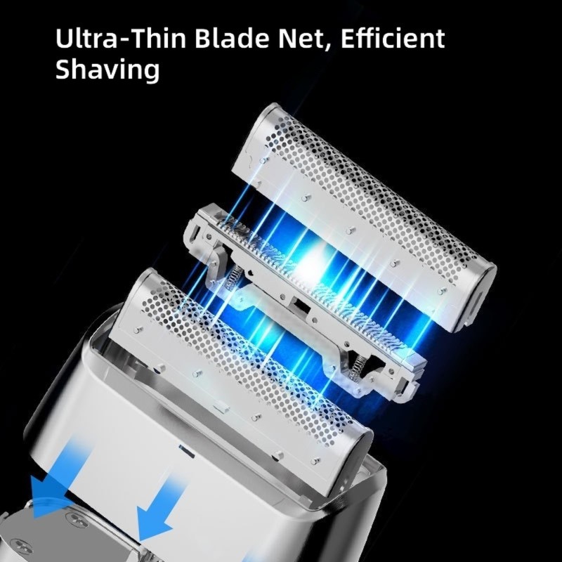 Mens Grooming Travel Kit - Rasoio elettrico ricaricabile AT28-USB, per uso