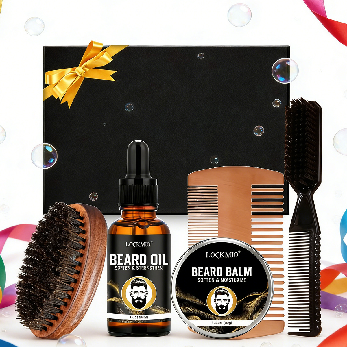 Beard Oil - LOCKMIO Set di Prodotti per la