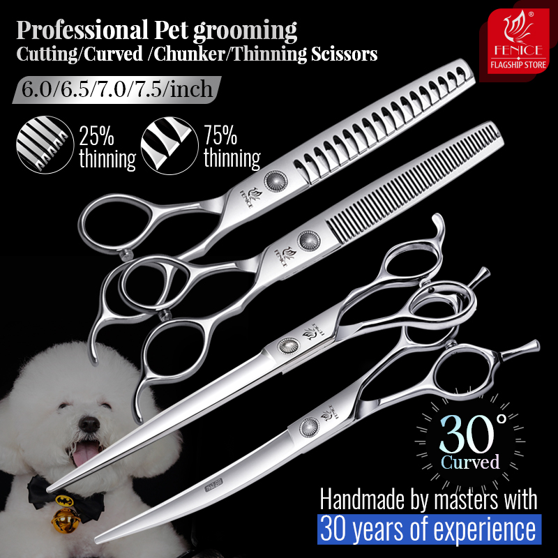 Grooming Scissors - Fenice 6//6.5/7/7.5 pollici forbici professionali per