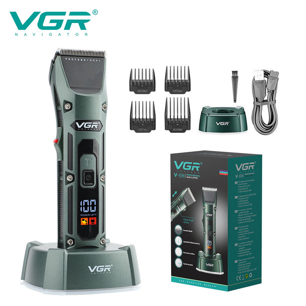 Electric Shaver Rotary - VGR V-696 Nuovo metallo Popolare Salone
