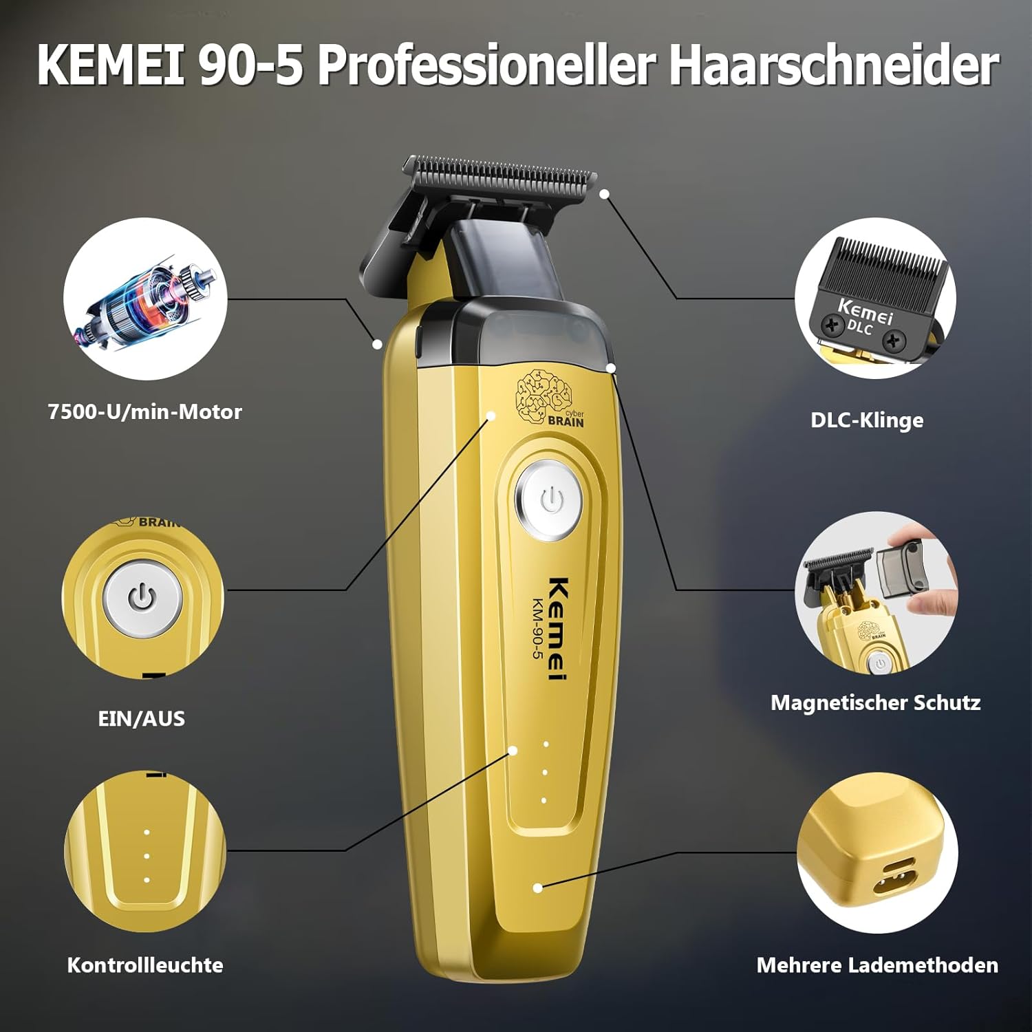 Tagliacapelli KEMEI per Uomo,  - Electric Shaver Rotary recensione e prezzo