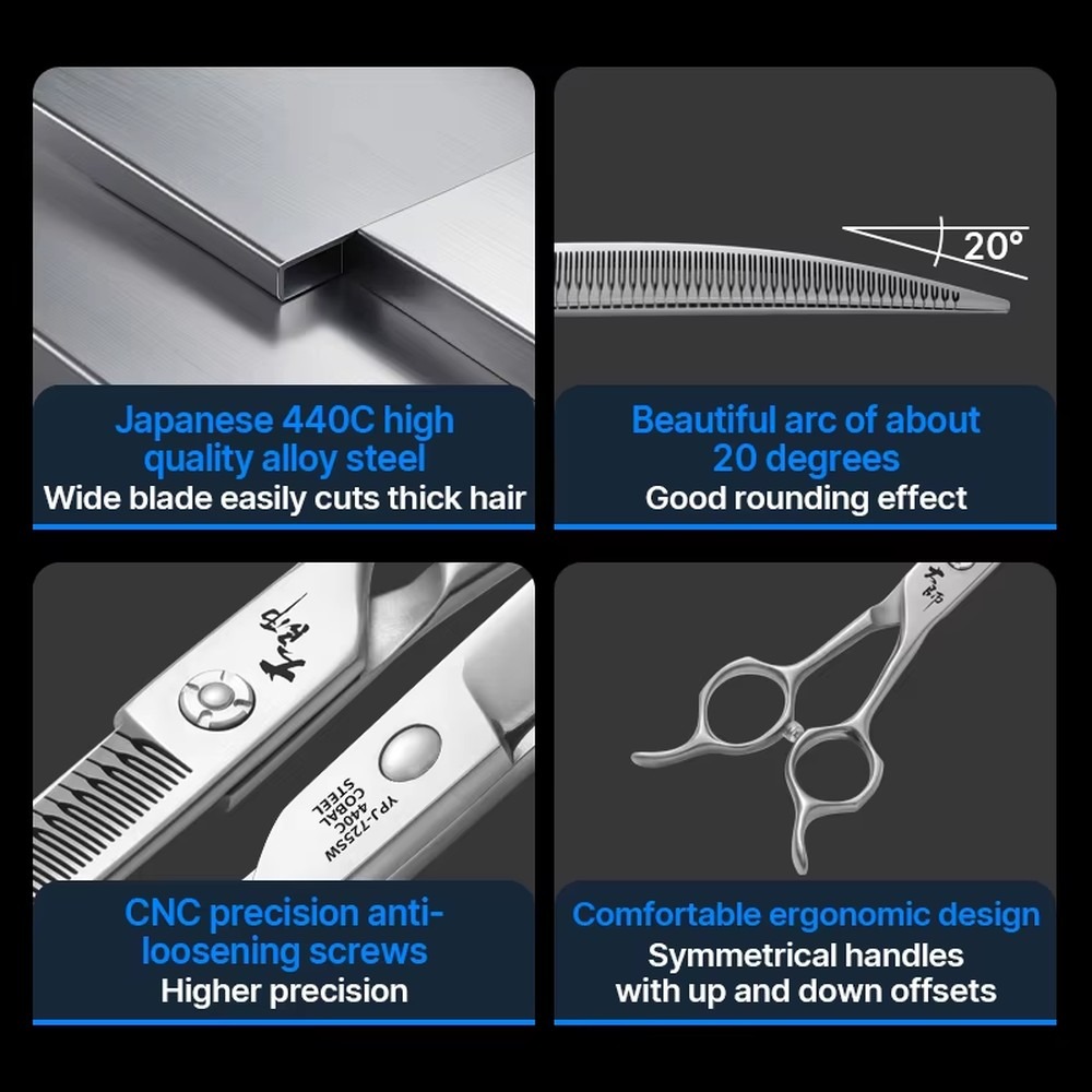 Forbici curve in acciaio inoss - Grooming Scissors recensione e prezzo