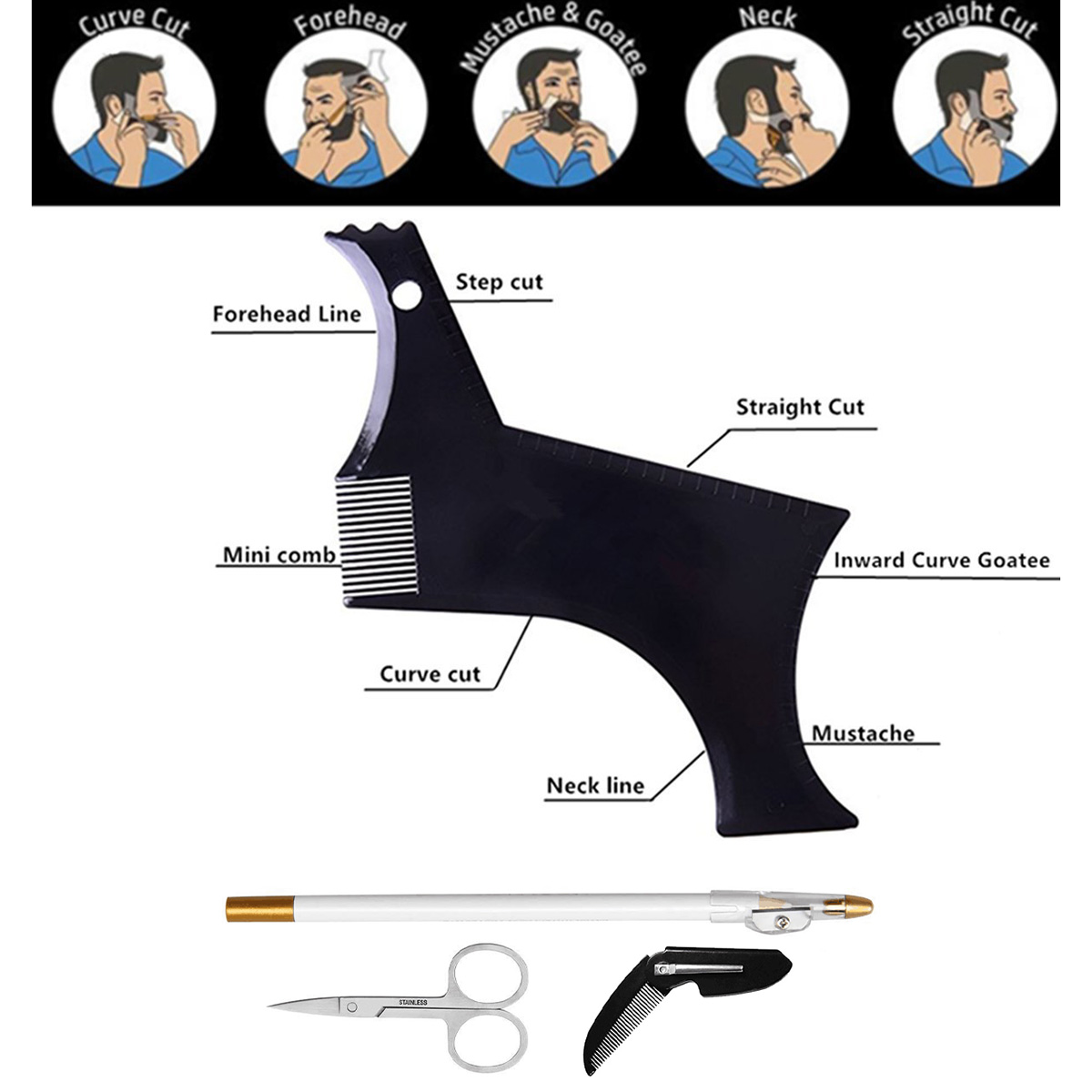 4 pezzi set kit per modellare  - Beard Trimmer recensione e prezzo