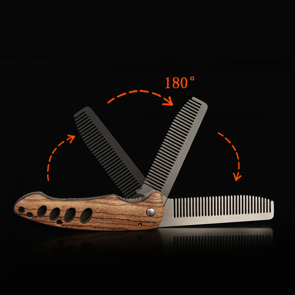 Pettine Pieghevole in Legno Ma - Mens Grooming Travel Kit recensione e prezzo