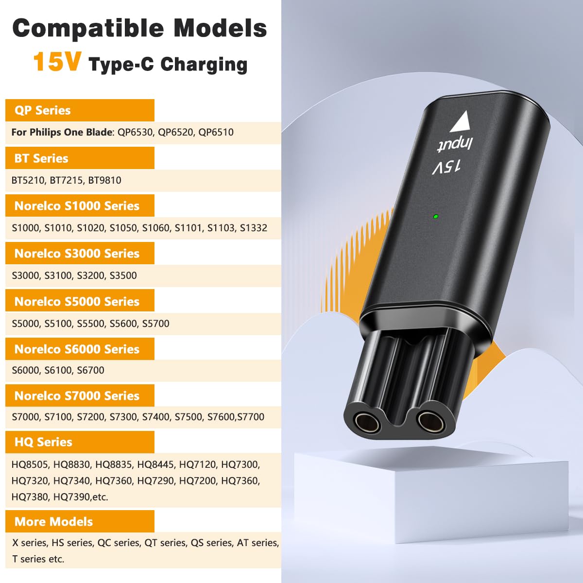 Brangdy 15V HQ8505 Tipo-C Adat - Beard Trimmer recensione e prezzo