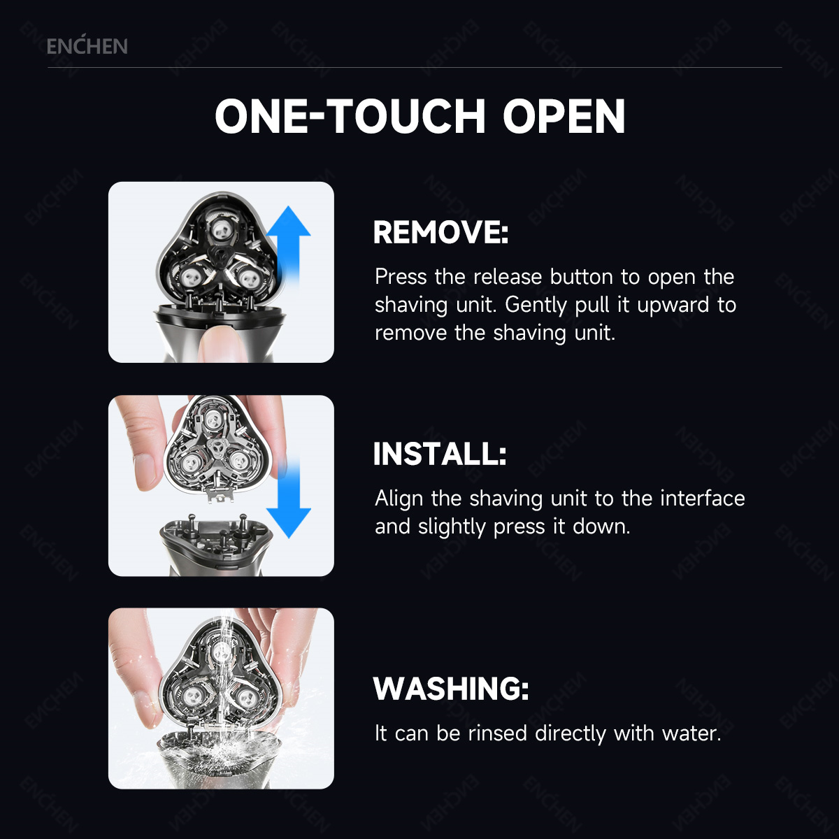 ENCHEN Blackstone's Testina di - Electric Razor recensione e prezzo